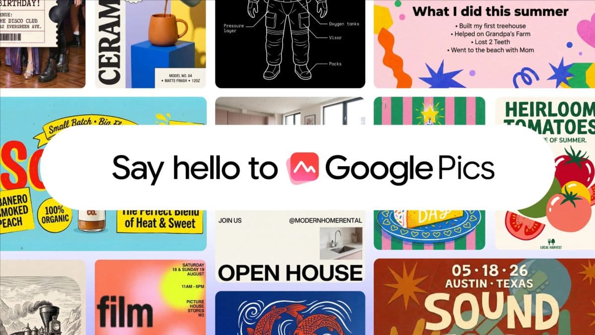 Google 推出 Google Pics 挑戰 Canva:以 AI 提示詞取代傳統設計