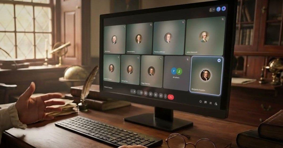令人憤怒的 Google 廣告想像美國開國元勳擁抱 AI