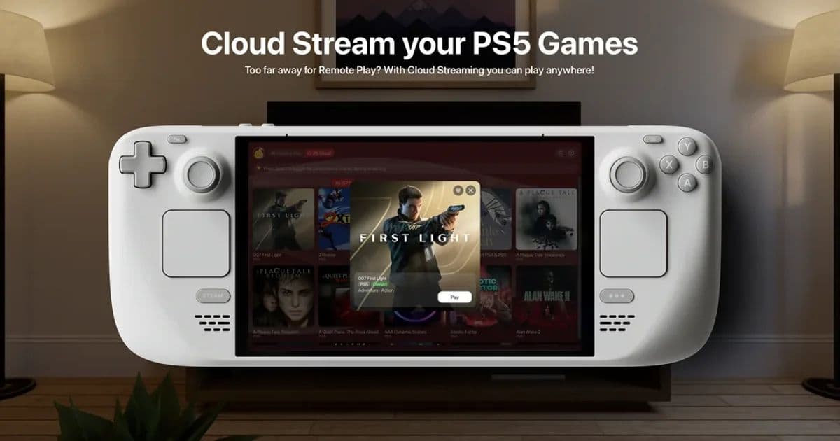 Steam Deck 現可透過全新雲端串流應用程式實現 Sony 價值 200 英鎊的功能