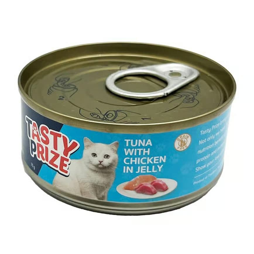 Tasty Prize 吞拿魚伴雞肉啫喱貓罐頭