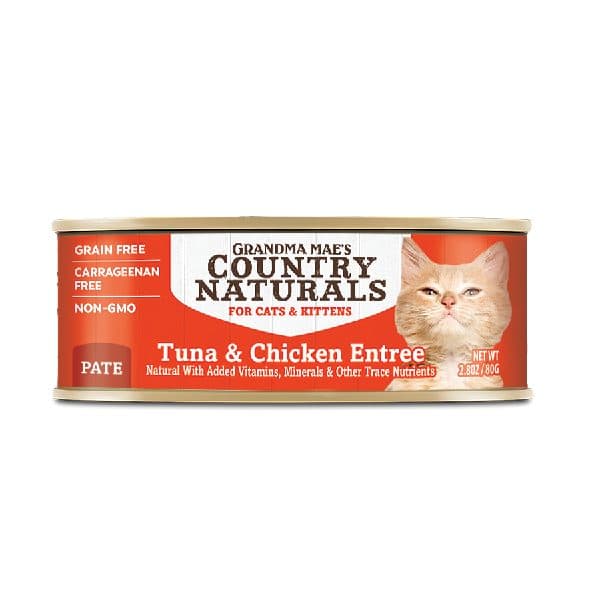 Grandma Mae‘s Country Naturals 無穀物吞拿魚走地雞肉泥配方 2.8oz