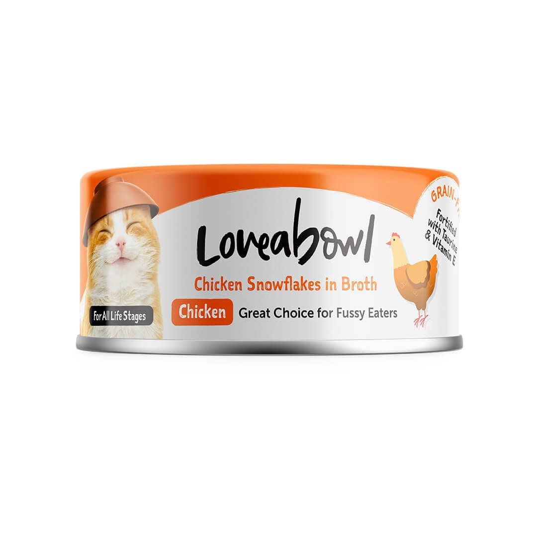 Loveabowl 雪絨嘟嘟雞系列 挑食天然嫩雞 貓罐頭 70g