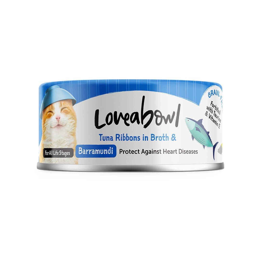 Loveabowl 絲滑香香魚系列 護心吞拿魚鱸魚 貓罐頭 70g