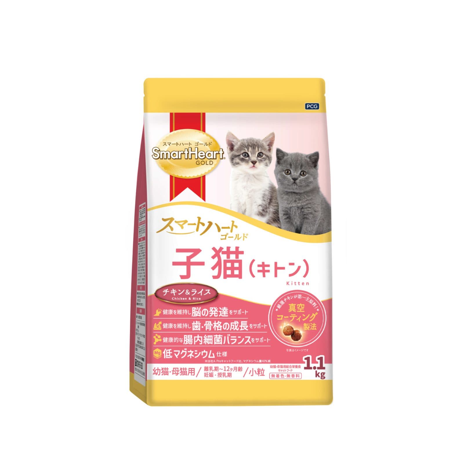 Smart Heart Gold 慧心金裝(日版) 幼貓成長配方貓乾糧 1.1kg
