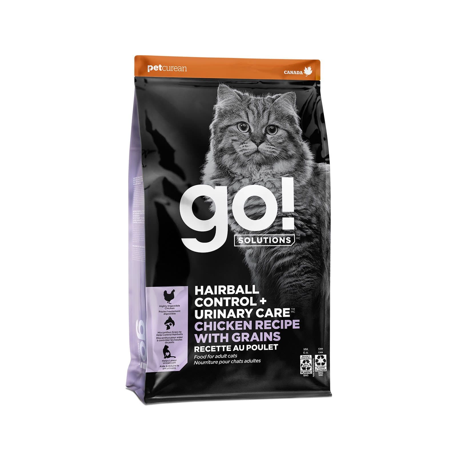 Go! Solutions 泌尿袪毛球系列 – 雞肉貓糧配方(含穀物)