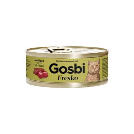 Gosbi Fresko 無穀物成貓罐頭 – 吞拿魚+蘋果絕育配方(70g)