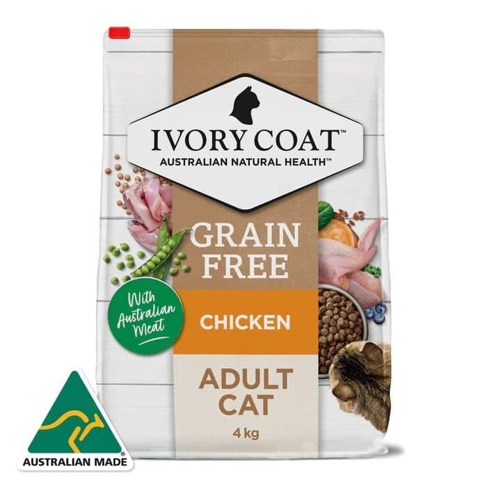 Ivory Coat 無穀物成貓乾糧 – 雞肉配方(2kg / 4kg)