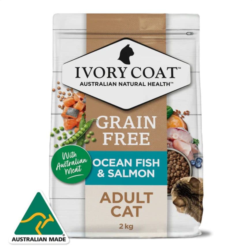 Ivory Coat 無穀物成貓乾糧 – 海洋魚及三文魚配方(2kg / 4kg)