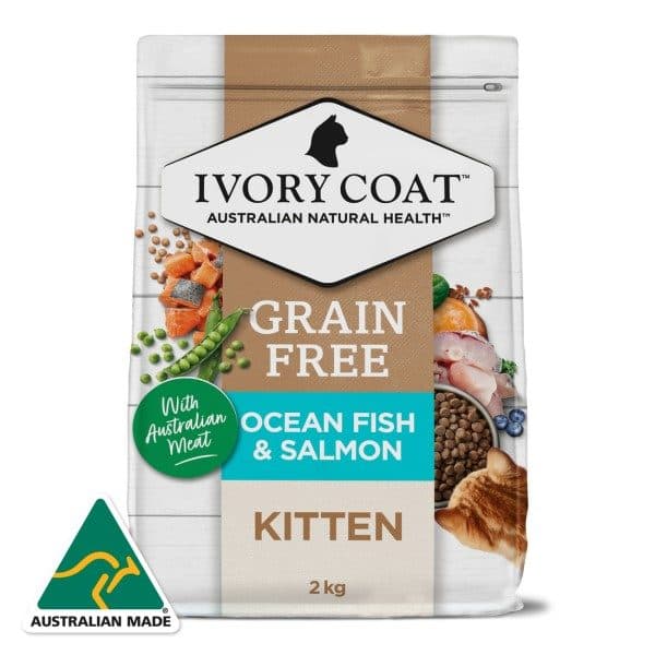 Ivory Coat 無穀物幼貓乾糧 – 海洋魚及三文魚配方(2kg)