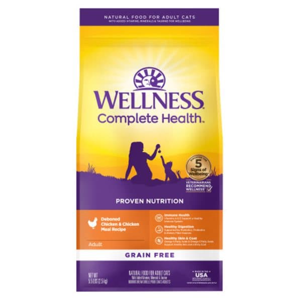 Wellness Complete Health 無穀物雞肉成貓配方(5.5LB / 11.5LB)