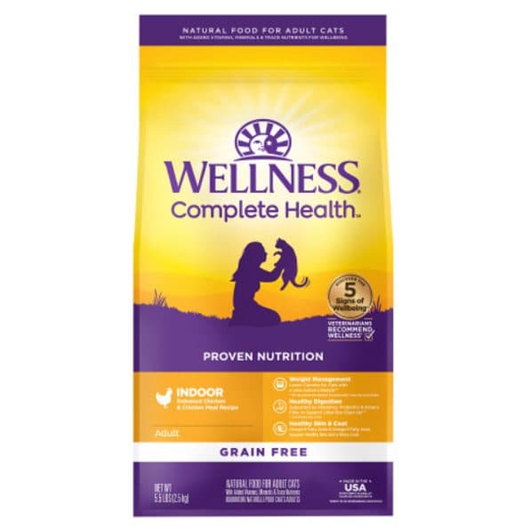 Wellness Complete Health 無穀物室內貓雞肉配方(5.5LB / 11.5LB)