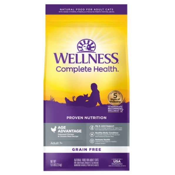 Wellness Complete Health 無穀物老貓護養雞肉配方(5.5LB)