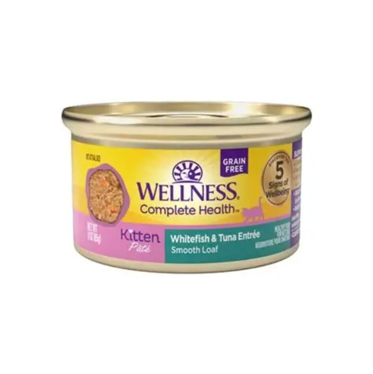 Wellness Complete Health 無穀物幼貓白魚吞拿魚肉醬配方(幼貓濕糧)3oz