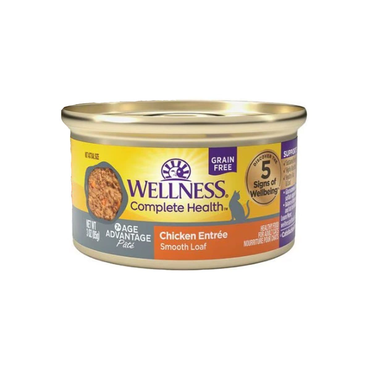 Wellness Complete Health 無穀物老貓護養雞肉醬配方(老貓濕糧)3oz