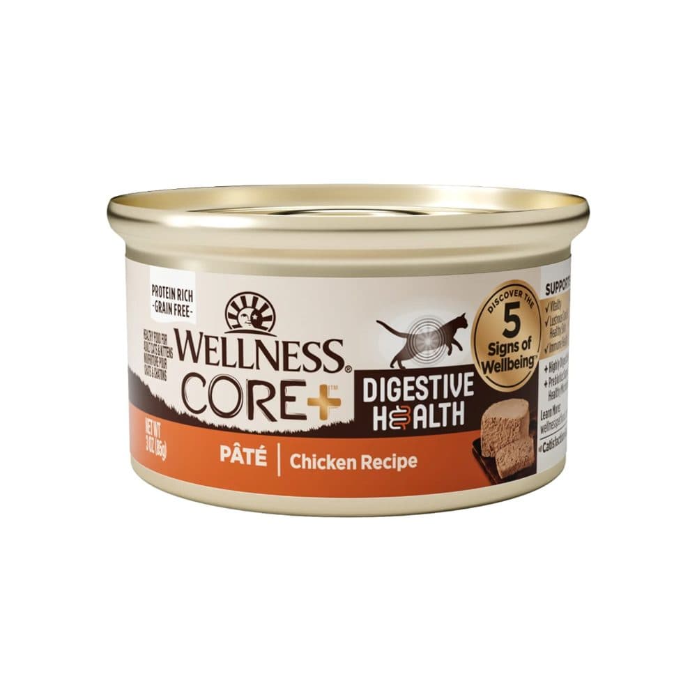 Wellness CORE+ 消化易 雞肉拼雞肝無穀物配方(成貓濕糧)3oz