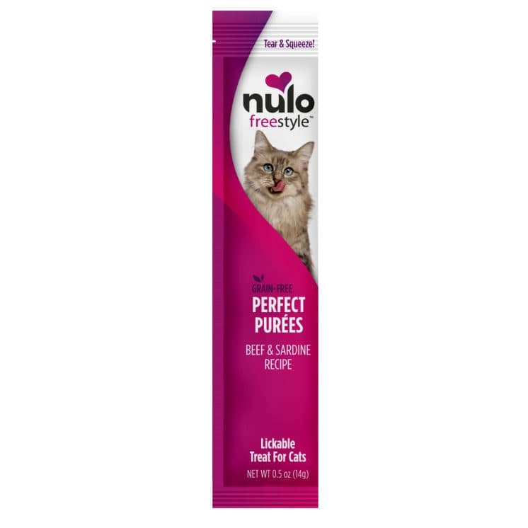 Nulo FreeStyle Perfect Purees 無穀物唧唧肉泥貓小食 – 牛肉及沙甸魚配方(14g)