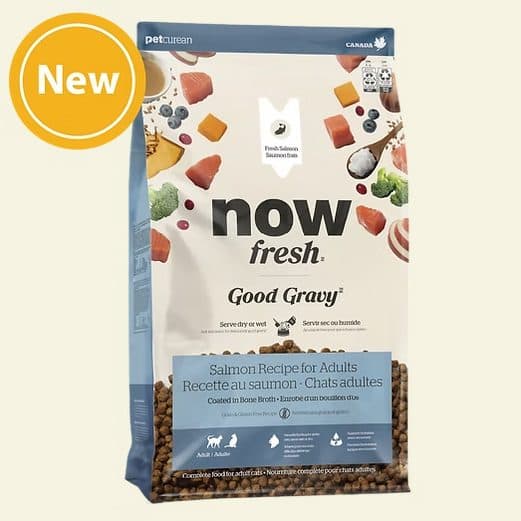 Now Fresh Good Gravy 香濃火雞骨湯外層乾糧 – 成貓 三文魚配方(3lb / 8lb)