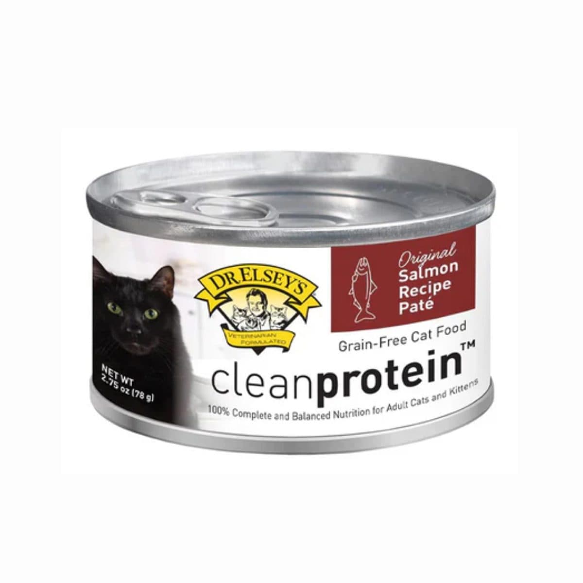 Dr. Elsey's cleanprotein™ 無穀物三文魚配方全貓濕糧(2.75oz)
