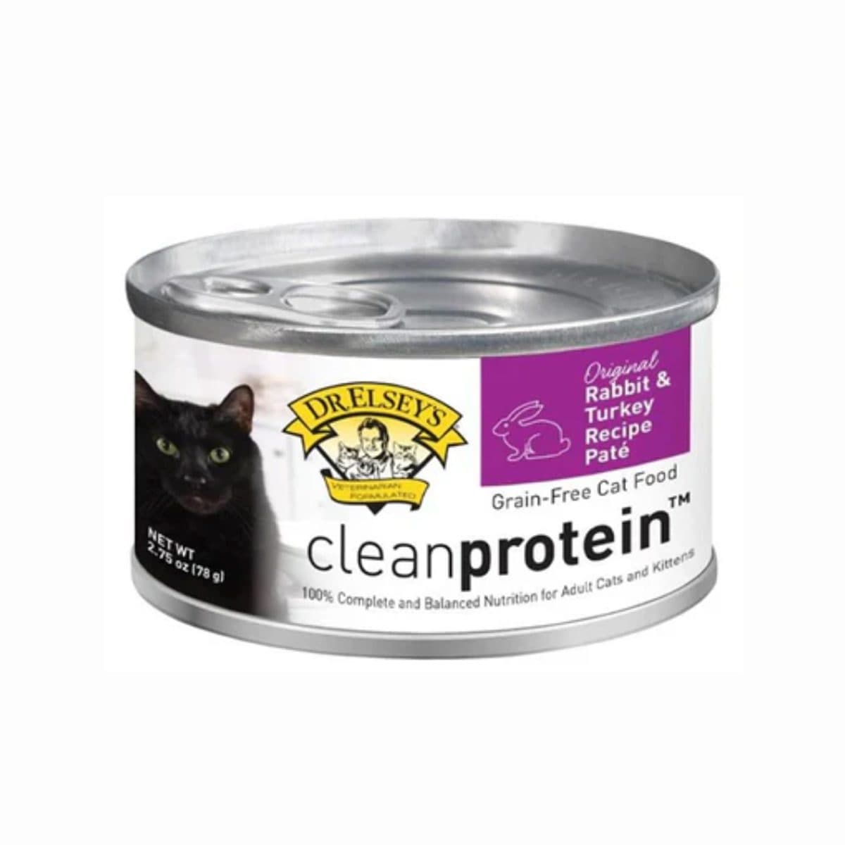 Dr. Elsey’s cleanprotein™ 無穀物兔肉及火雞配方全貓濕糧(2.75oz)