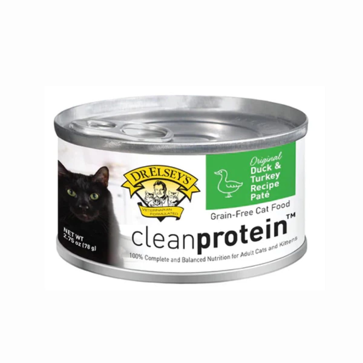 Dr. Elsey's cleanprotein™ 無穀物鴨肉及火雞配方全貓濕糧(2.75oz)