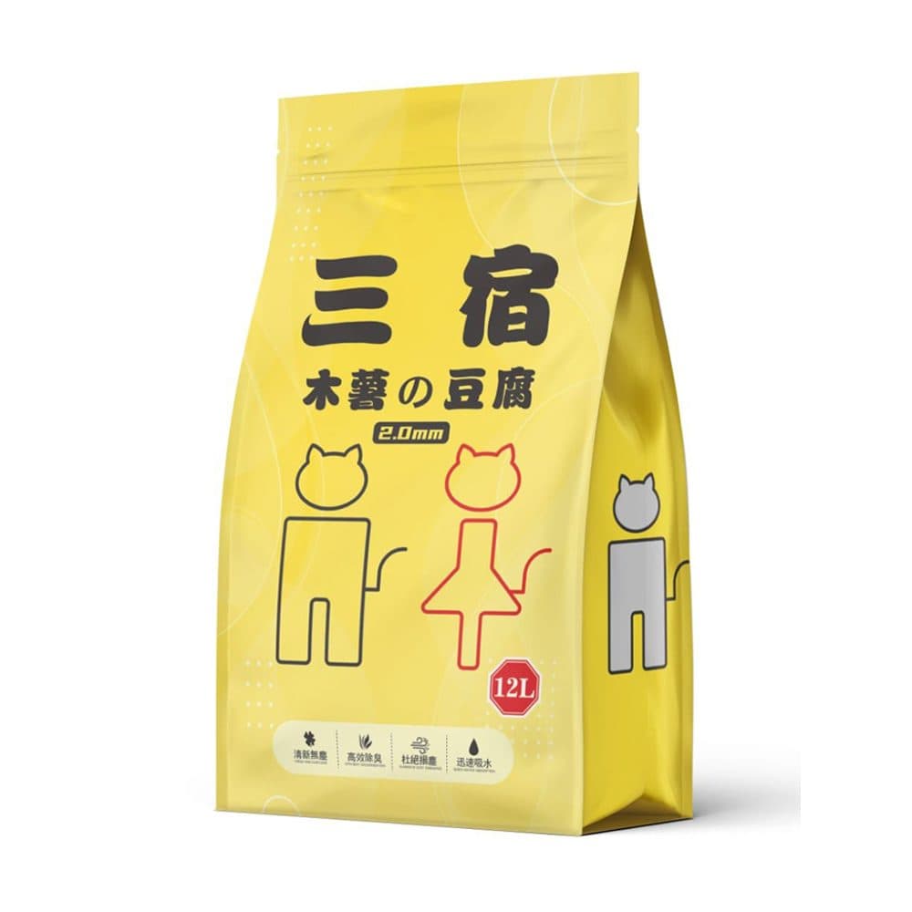 三宿 木薯豆腐貓砂 2.0mm / 3.0mm(12L)