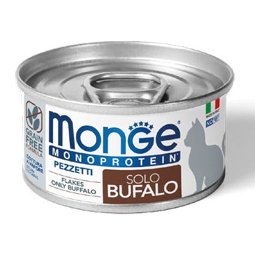 Monge Monoprotein 單一蛋白水牛肉成貓主食罐 80g