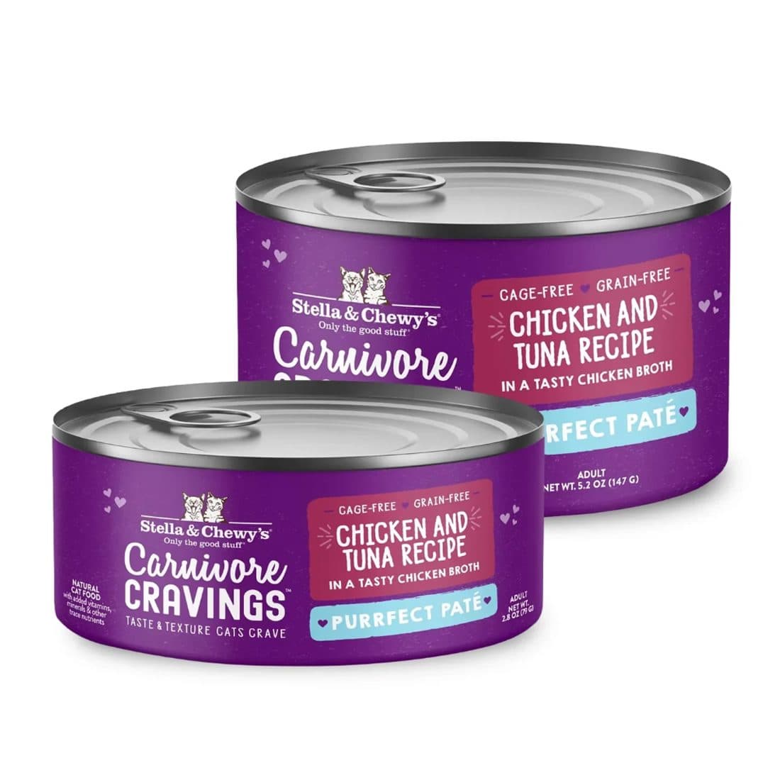 Stella & Chewy's Purrfect Pate 雞肉及吞拿魚配方 成貓主食罐 2.8oz / 5.2oz